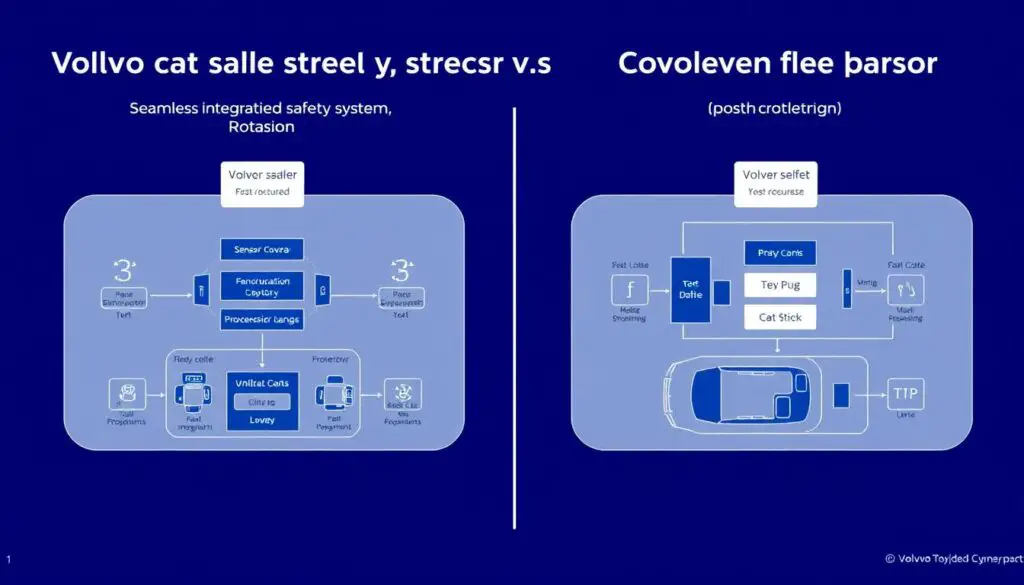 Comparison of Volvo safety systems integration versus competitors