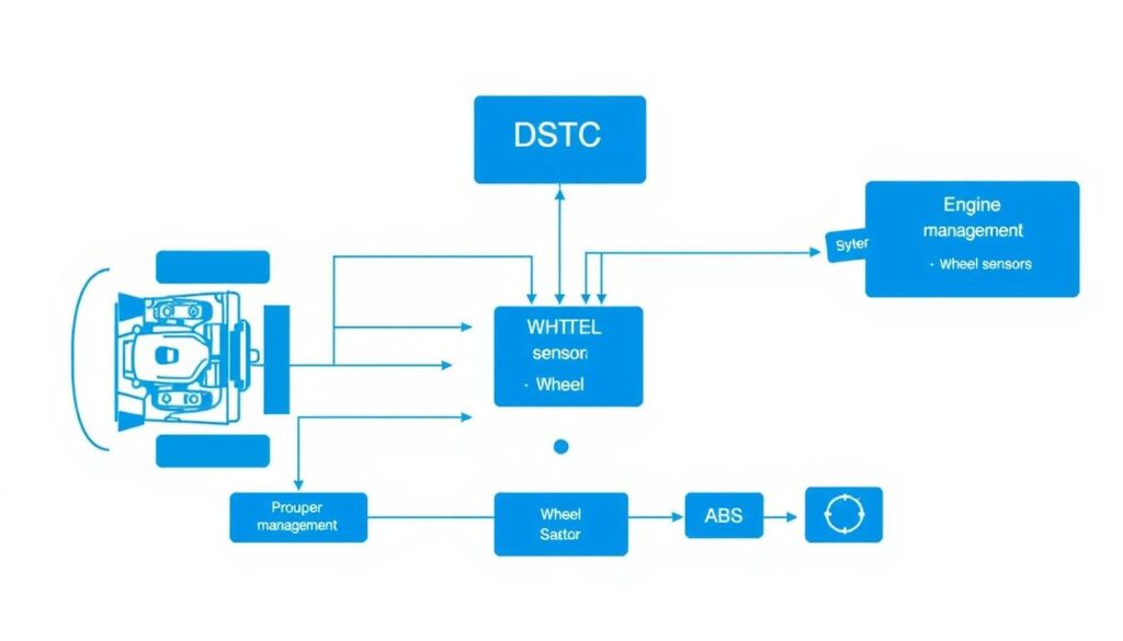 DSTC on a Volvo integrating with ABS and other vehicle systems