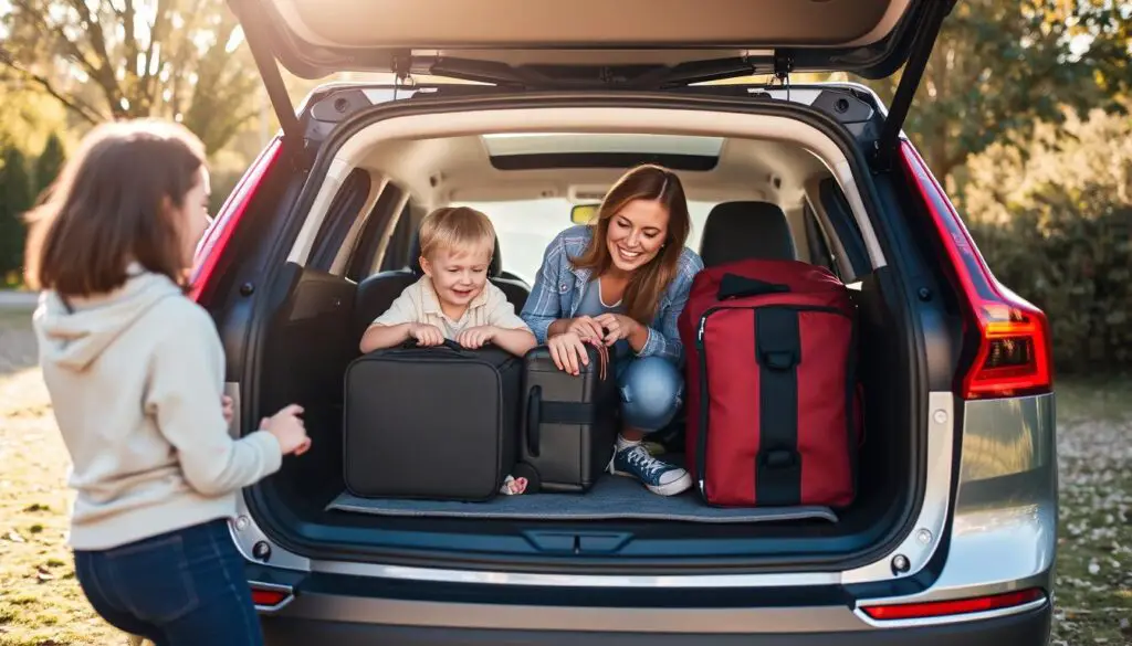 Family loading luggage into a Volvo XC60 T5 Family loading luggage into a Volvo XC60 T5