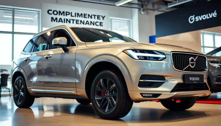 New Volvo vehicle with free maintenance program advertisement