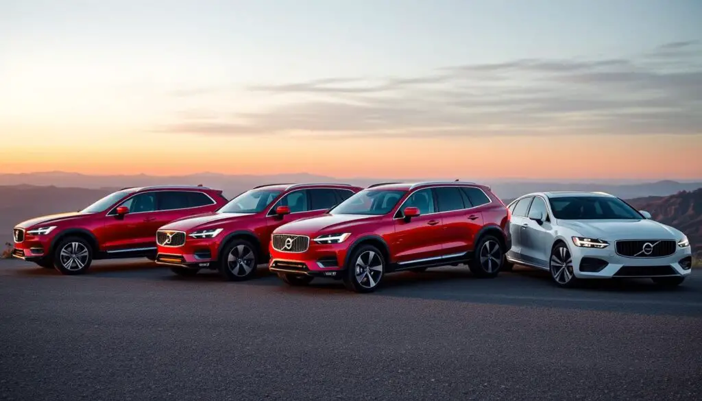 Volvo AWD vehicle lineup showcasing the range of models with all-wheel drive capability