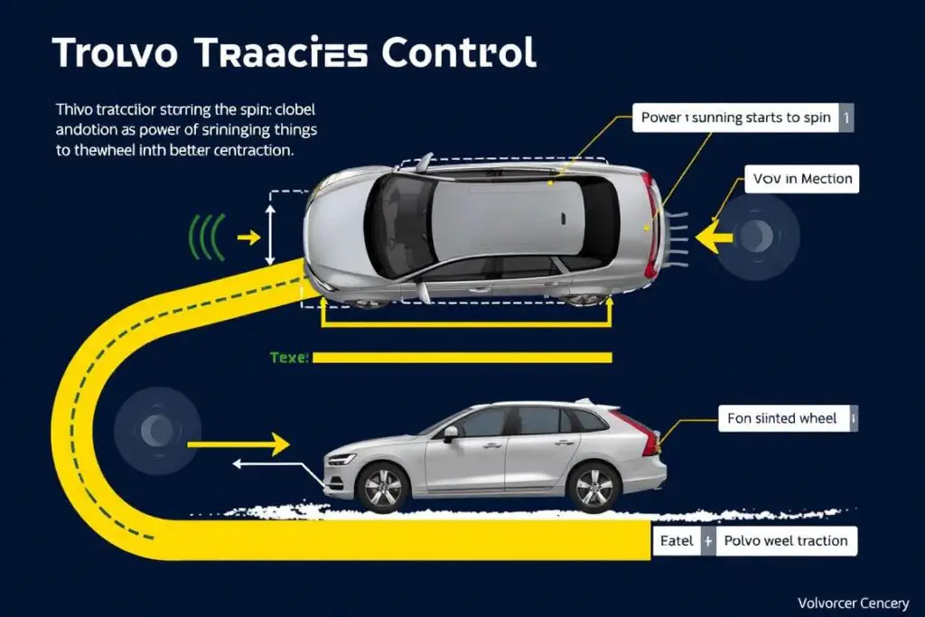 Volvo DSTC Traction Control system preventing wheel spin