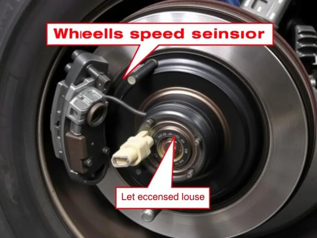Volvo DSTC wheel speed sensor location and inspection