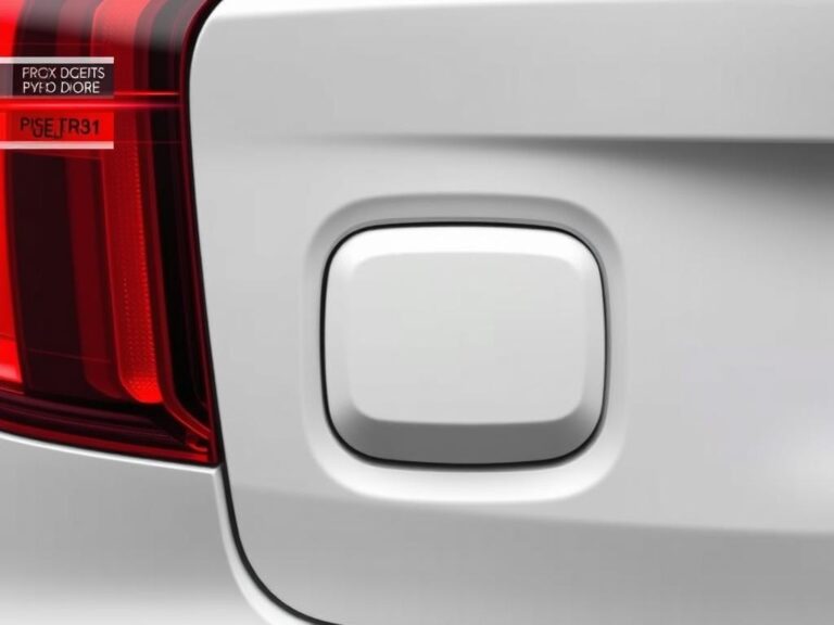 Volvo XC90 fuel door location on the rear quarter panel