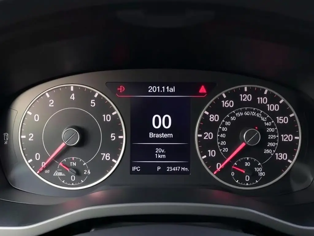 Volvo dashboard showing normal operation after successful computer reset