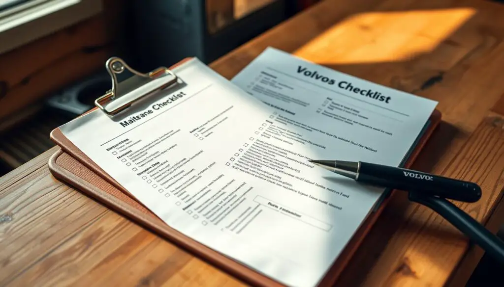 Volvo maintenance checklist
