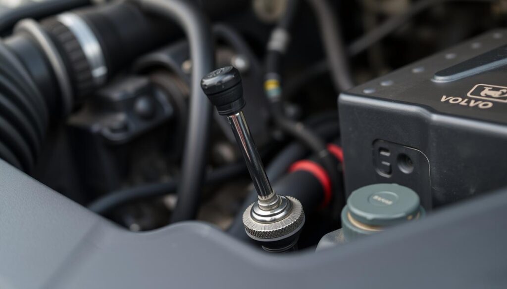 Volvo transmission dipstick location