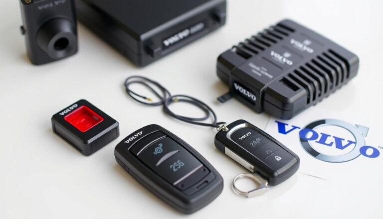 Volvo vehicle security system components including immobilizer and alarm system