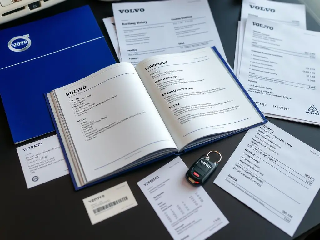 Volvo warranty documentation and service records