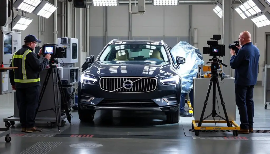 Volvo's unique small overlap crash test that exceeds regulatory requirements