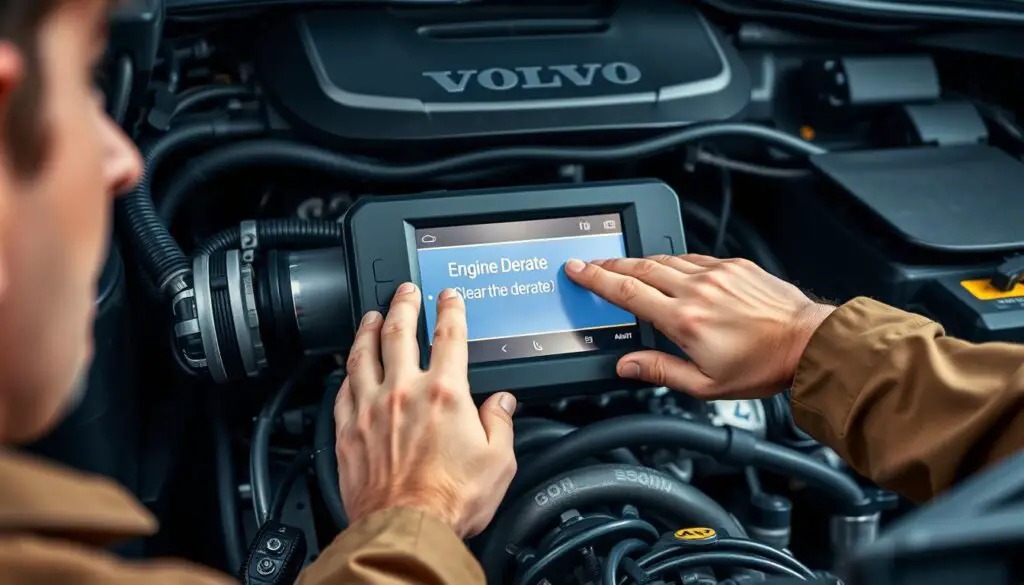 clearing engine derate on Volvo