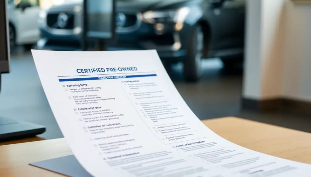 pre-owned Volvo inspection checklist