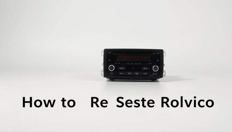 Reset Your Volvo Car Radio System