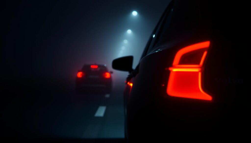 brake light comes driving