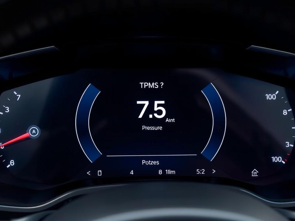 Tire pressure monitoring system display in Volvo XC60 T8 dashboard Tire pressure monitoring system display in Volvo XC60 T8 dashboard