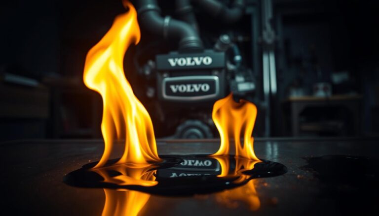 What does it mean if my Volvo engine is burning oil?