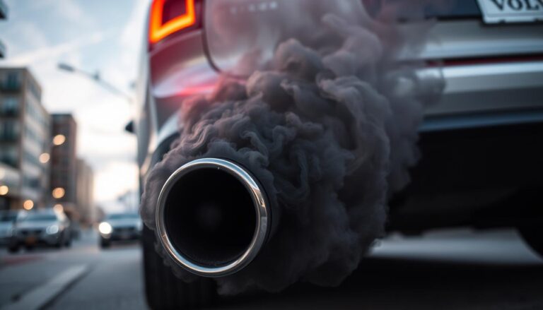 Why is my Volvo experiencing excessive exhaust gas (smoke)?