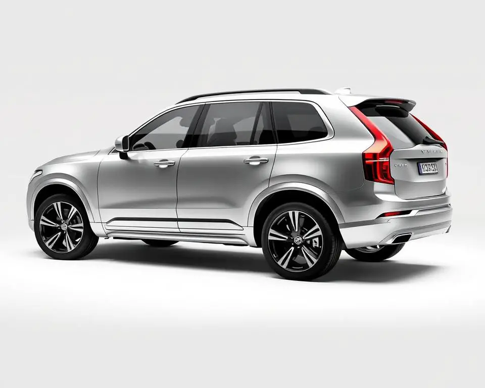 XC90 R-Design trim exterior showing sporty wheels and black accents XC90 R-Design trim exterior showing sporty wheels and black accents