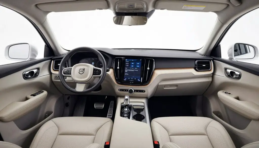 Volvo XC60 interior showcasing Scandinavian minimalist design principles Volvo XC60 interior showcasing Scandinavian minimalist design principles