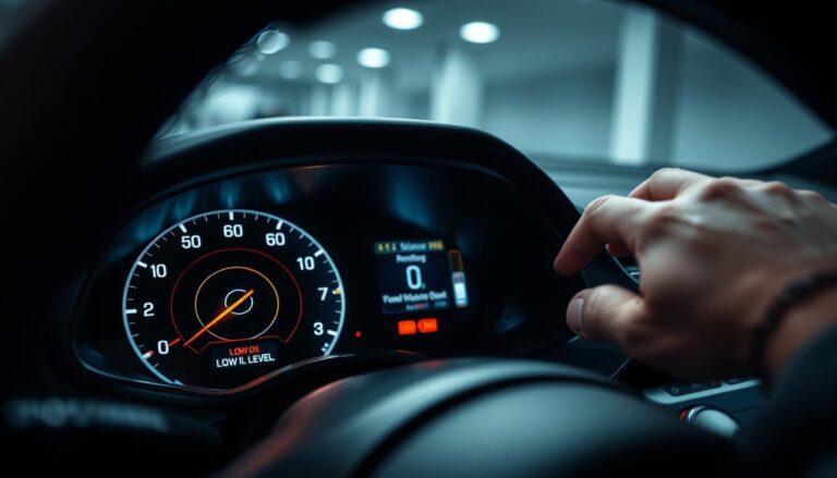 What does "Engine Oil Level Low" message on my Volvo ?