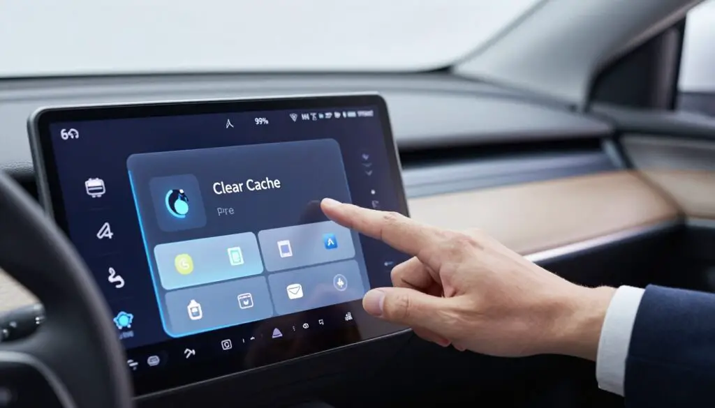 clearing cache infotainment system